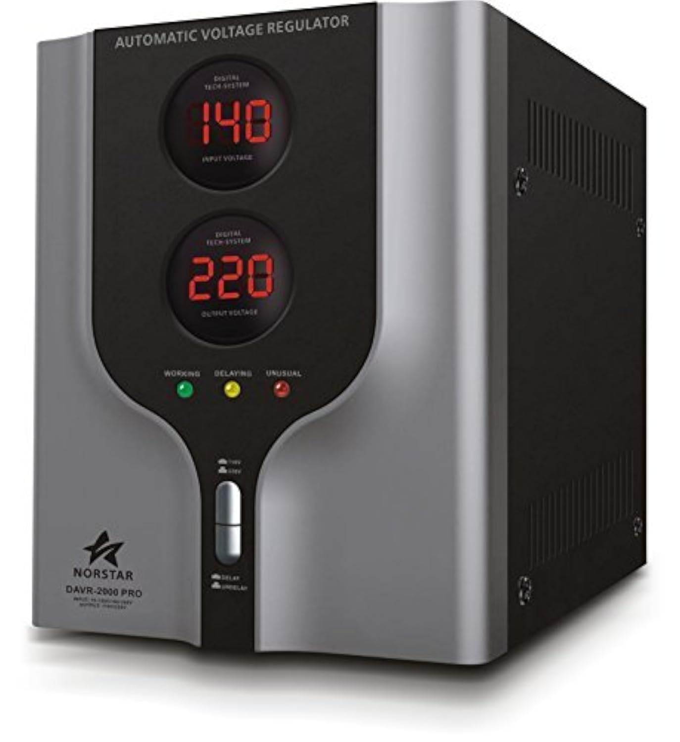 Norstar DAVR-1500 1500 Watt 110/120 to 220/240 or 220/240 to 110/120 Step UP and Down Voltage transformer and Automatic Voltage Regulator Stabilizer