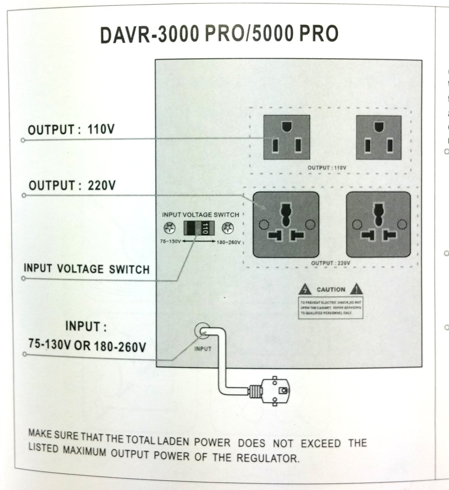 Norstar DAVR-1500 1500 Watt 110/120 to 220/240 or 220/240 to 110/120 Step UP and Down Voltage transformer and Automatic Voltage Regulator Stabilizer