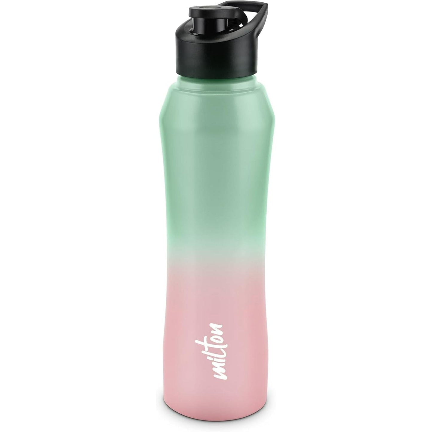 MILTON Comet 1000 Stainless Steel Water Bottle 980 ml, Single Walled, ISI Certified I Leak Proof Lid, Rust Proof I For School, Office, Gym I Mint Pink