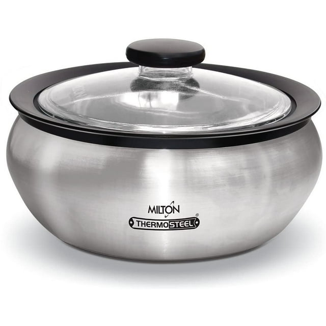Milton Thermoware Stainless Steel Insulated Casserole Keep Hot/Cold Serving Dish - 2.0 Liter