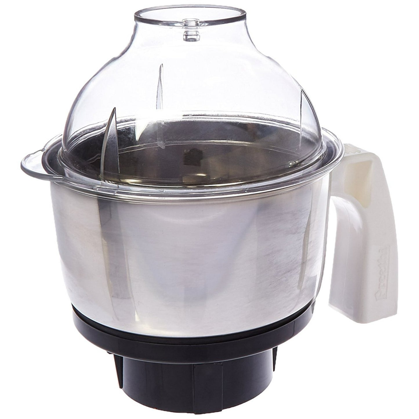 Preethi MGA-504 Stainless Steel Genie Jar for Eco Twin, Plus/Chef Pro and Blue Leaf, 0.5-Liter, Silver