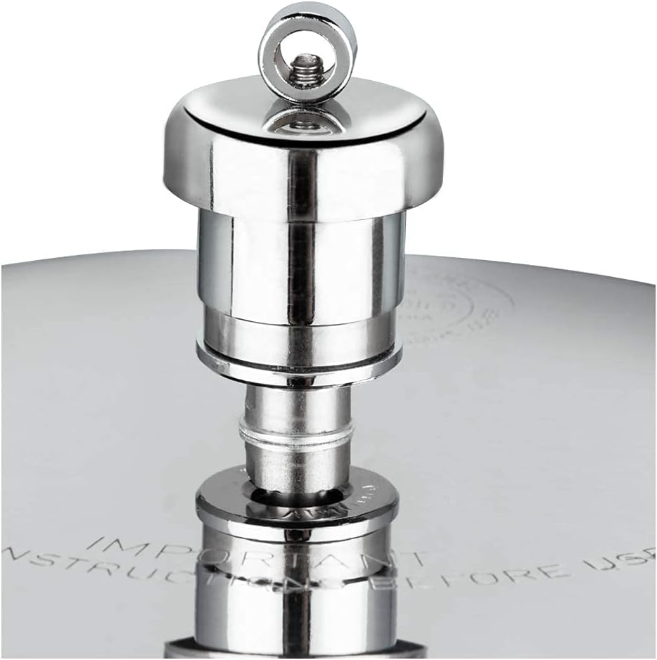 Vinod V-2L Stainless Steel Sandwich Bottom Pressure Cooker, 2-Liter,Silver,Medium