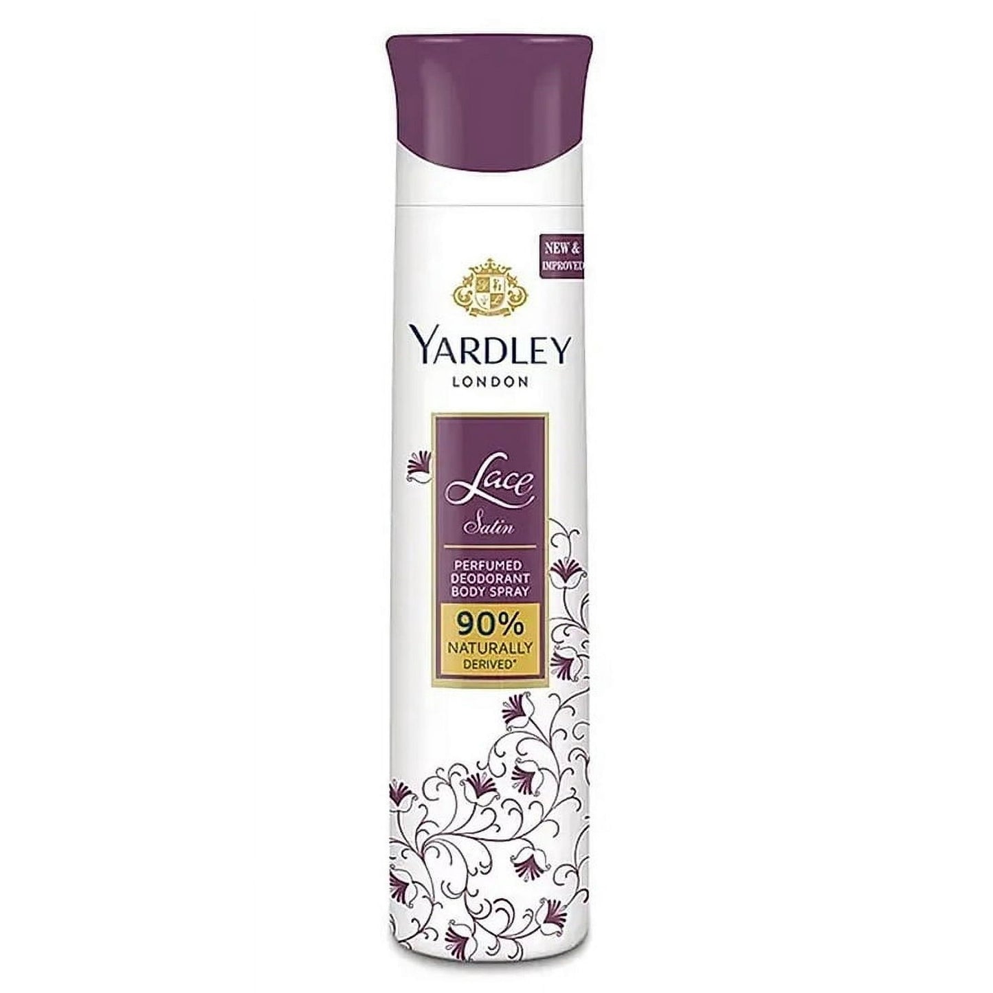 Yardley Lace Satin Deo, Body Spray - 150 ml
