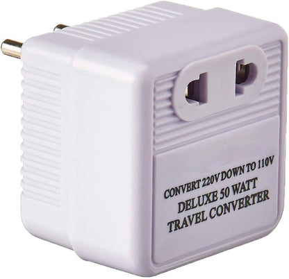 50 Watt Step Down Converter - International Travel Converter - 220-240 V to 110-120 V (Best for Europe, Asia, Africa Other 220-240 Volt Country)