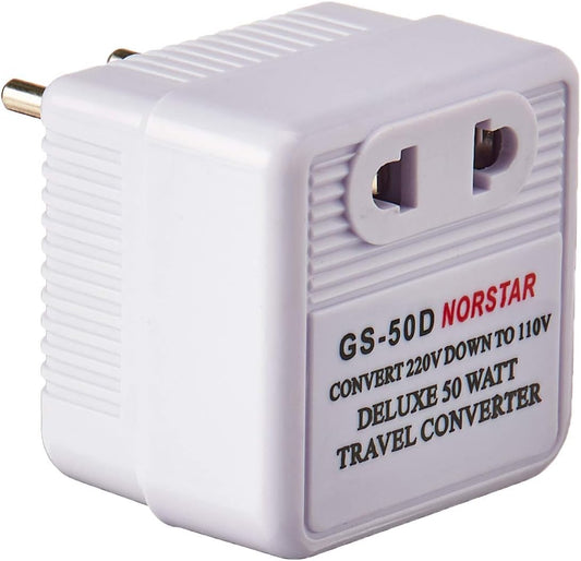 50 Watt Step Down Converter - International Travel Converter - 220-240 V to 110-120 V