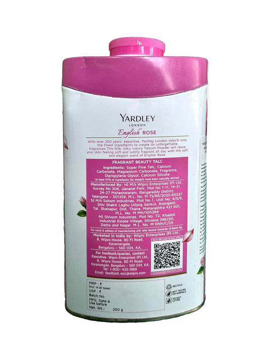 Yardley English Rose Perfumed Talc, 250 g