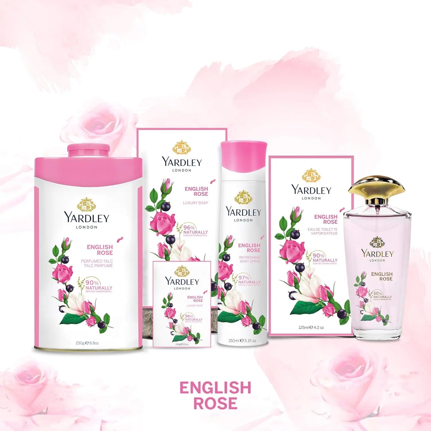 Yardley English Perfumed Talc, Rose