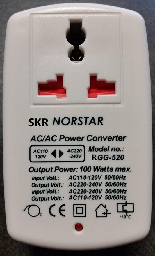 SKR N'STAR 100 Watt Step Up and Down Two Way Universal Travel Voltage Transformer Converter