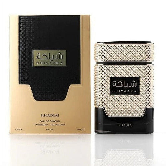 Khadlaj Shiyaaka Gold Eau De Parfum 3.4 Oz Men's Cologne Khadlaj