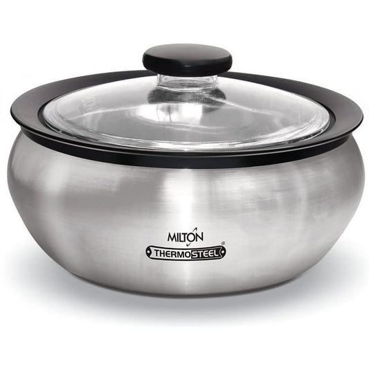 Milton Thermoware Stainless Steel Insulated Casserole Keep Hot/Cold Serving Dish - 2.0 Liter