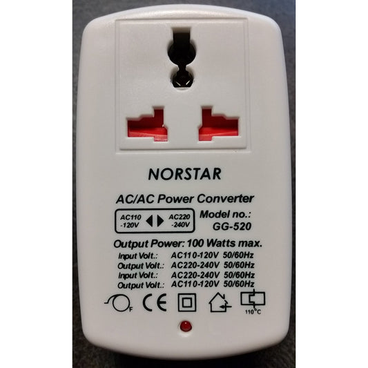 Norstar 100 Watt Step Up and Down Two way Universal Travel Voltage Transformer Converter