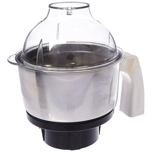 Preethi MGA-504 Stainless Steel Genie Jar for Eco Twin, Plus/Chef Pro and Blue Leaf, 0.5-Liter, Silver