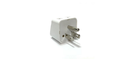 US Universal 3 Pin Plug Adapter with Ground Pin