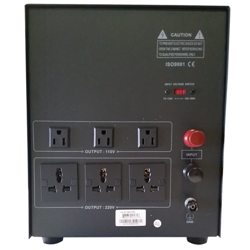 Norstar DAVR-10000 10000 Watt 110/120 to 220/240 or 220/240 to 110/120 Step UP and Down Voltage Transformer and Automatic Voltage Regulator Stabilizer