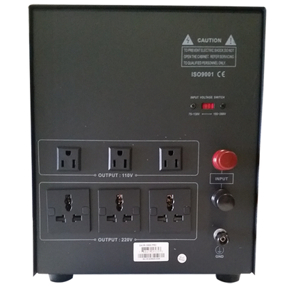 Norstar DAVR-10000 10000 Watt 110/120 to 220/240 or 220/240 to 110/120 Step UP and Down Voltage Transformer and Automatic Voltage Regulator Stabilizer