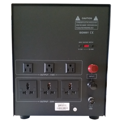 Norstar DAVR-10000 10000 Watt 110/120 to 220/240 or 220/240 to 110/120 Step UP and Down Voltage Transformer and Automatic Voltage Regulator Stabilizer