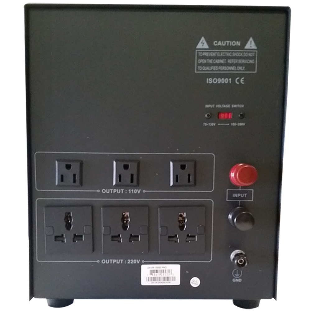 Norstar DAVR-10000 10000 Watt 110/120 to 220/240 or 220/240 to 110/120 Step UP and Down Voltage Transformer and Automatic Voltage Regulator Stabilizer