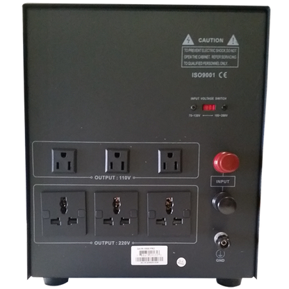 Norstar DAVR-10000 10000 Watt 110/120 to 220/240 or 220/240 to 110/120 Step UP and Down Voltage Transformer and Automatic Voltage Regulator Stabilizer