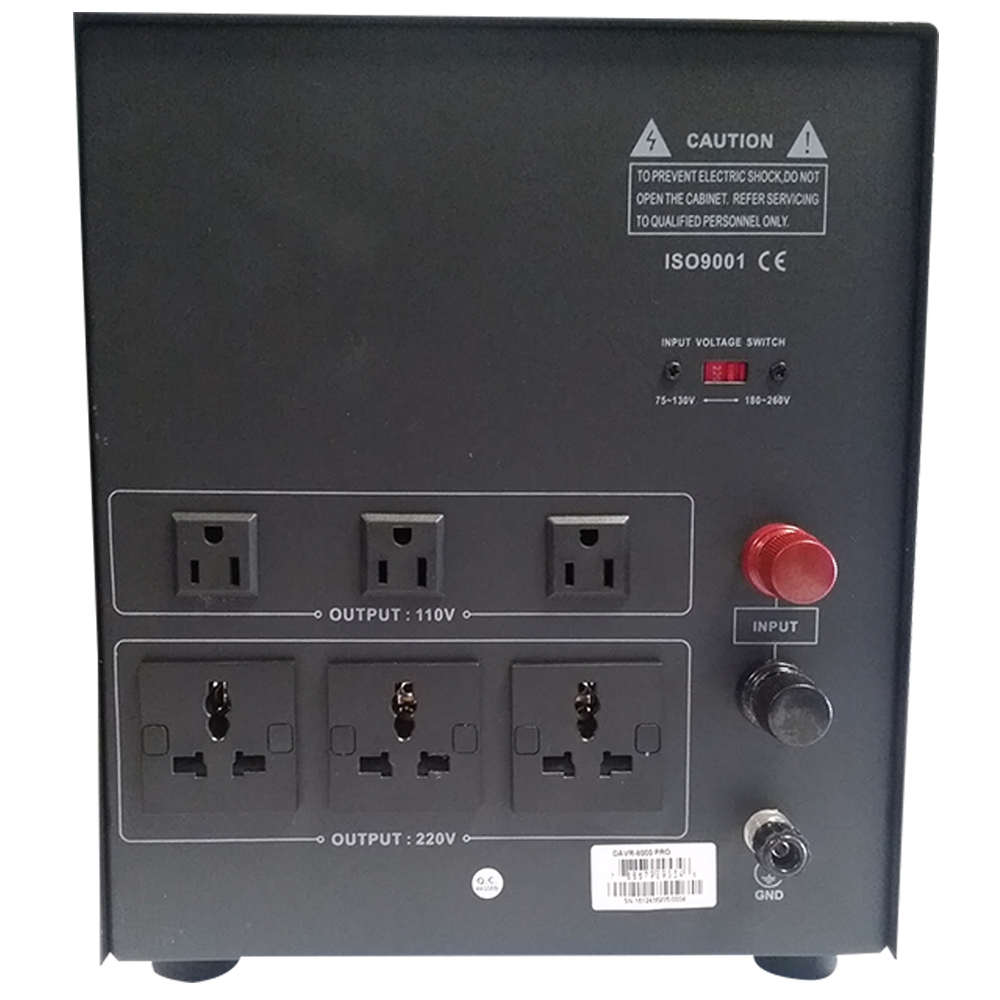 Norstar DAVR-8000 8000 Watt 110/120 to 220/240 or 220/240 to 110/120 Step UP and Down Voltage Transformer and Automatic Voltage Regulator Stabilizer