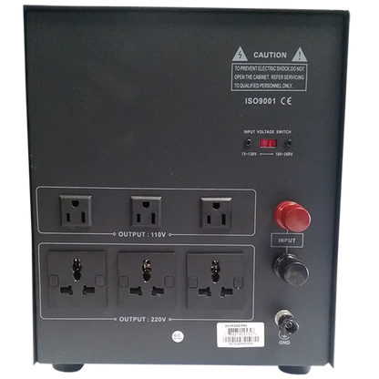 Norstar DAVR-8000 8000 Watt 110/120 to 220/240 or 220/240 to 110/120 Step UP and Down Voltage Transformer and Automatic Voltage Regulator Stabilizer